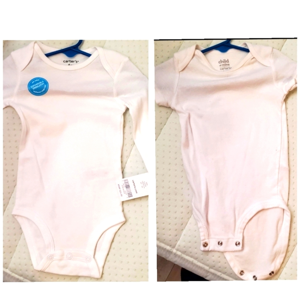 Carters new white onesies